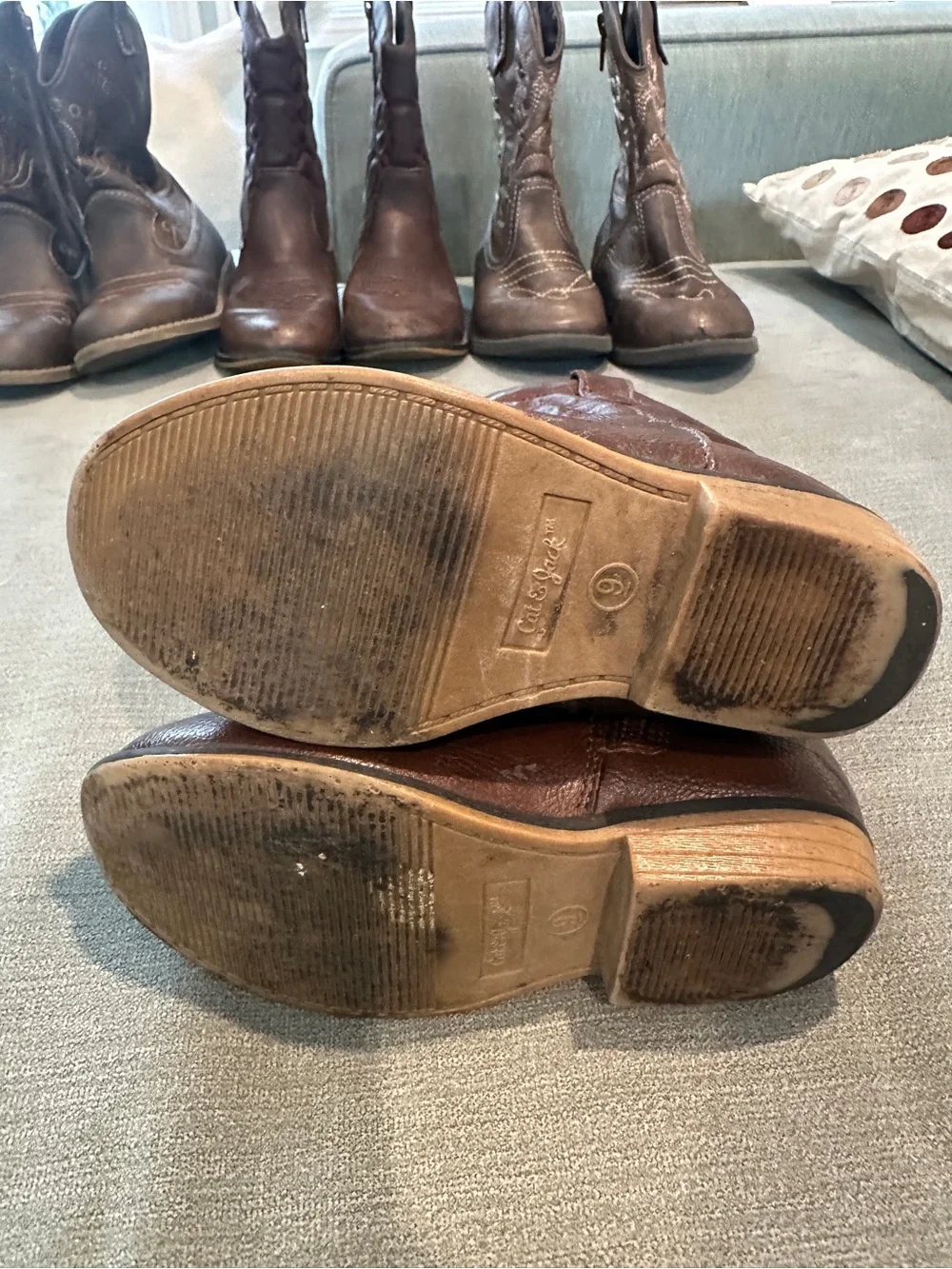 LOT of 8 pairs: Cherokee Toddler Western Cowboy Boots